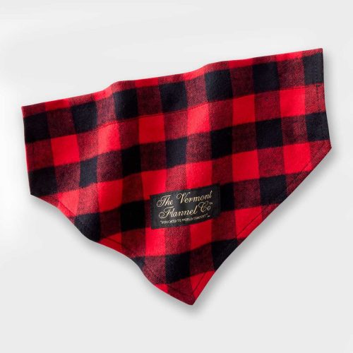 Cute Flannel Dog Bandana Red Buffalo Collar Slip On 81229.1694697046.1280.1280