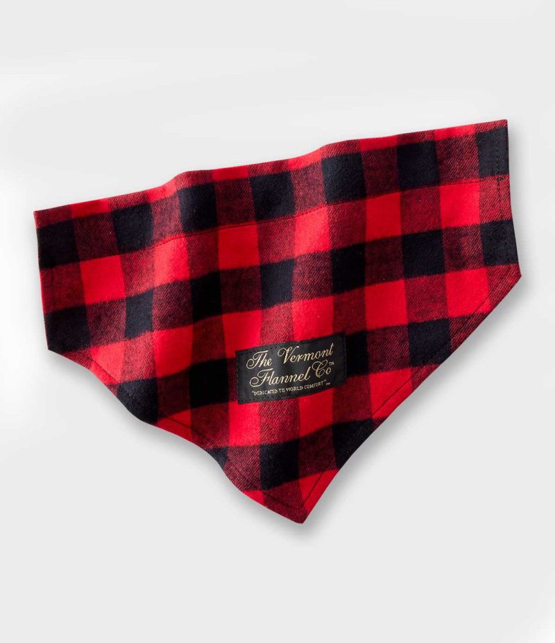 Cute Flannel Dog Bandana Red Buffalo Collar Slip On 81229.1694697046.1280.1280