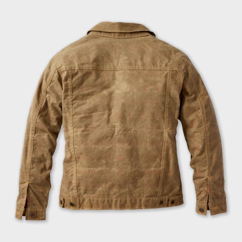 Field Khaki Waxed Canvas Jacket Back