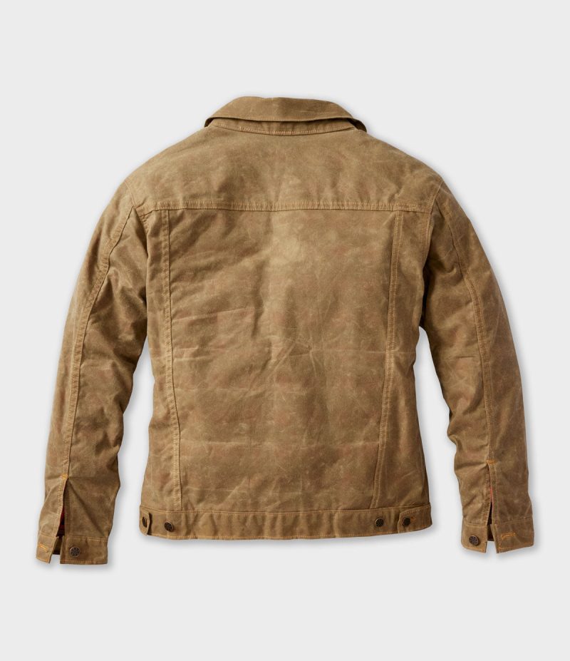 Field Khaki Waxed Canvas Jacket Back