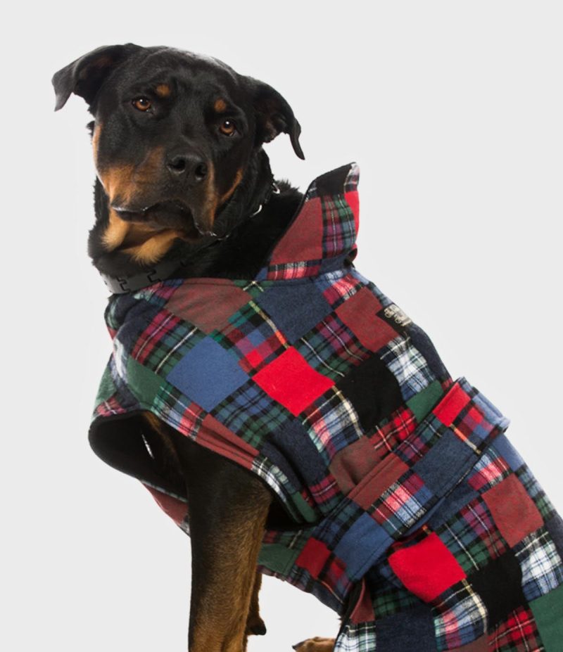 Flannel Dog Jacket Patchwork 5