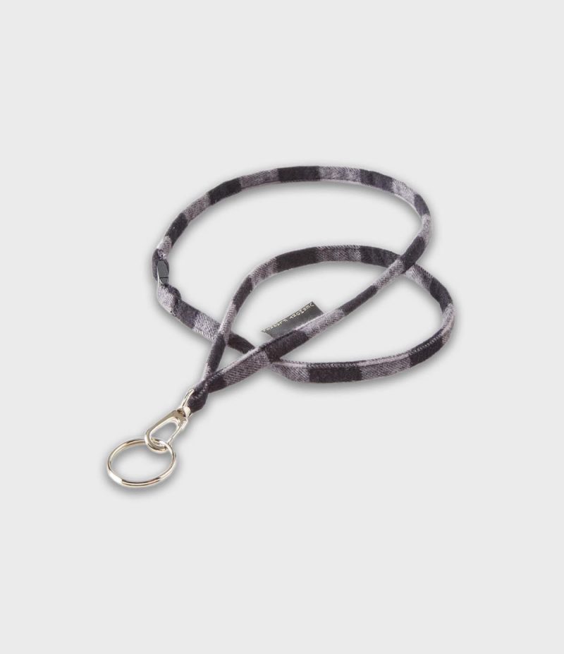 Flannel Lanyard Gray Buffalo