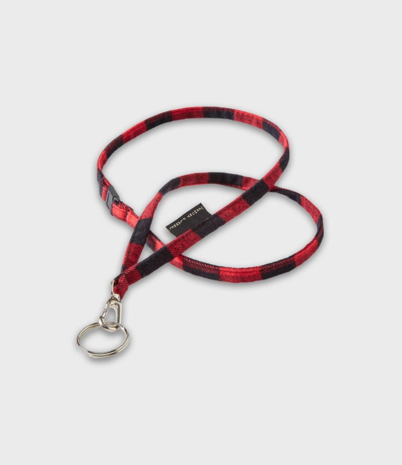 Flannel Lanyard Red Buffalo