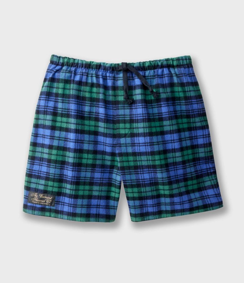 Flannel Lounge Shorts Black Watch