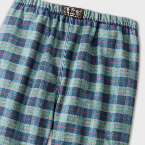 Flannel Pajama Pants Made in USA Montana Green Gray