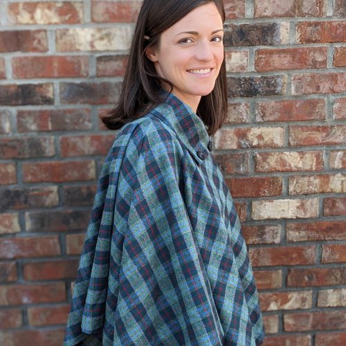 Flannel Poncho Women 5