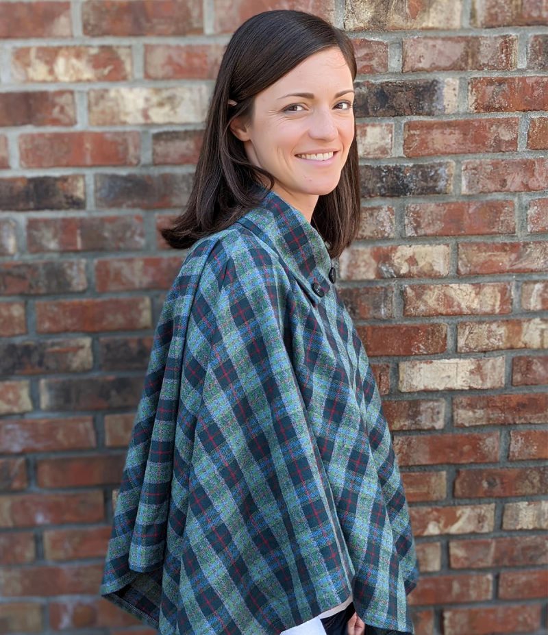 Flannel Poncho Women 5