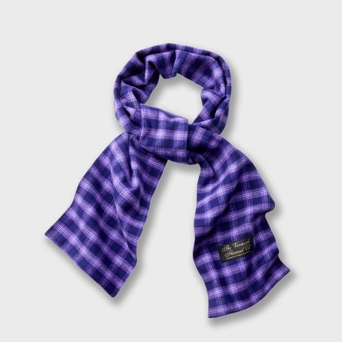 Flannel Scarf Purple Maze