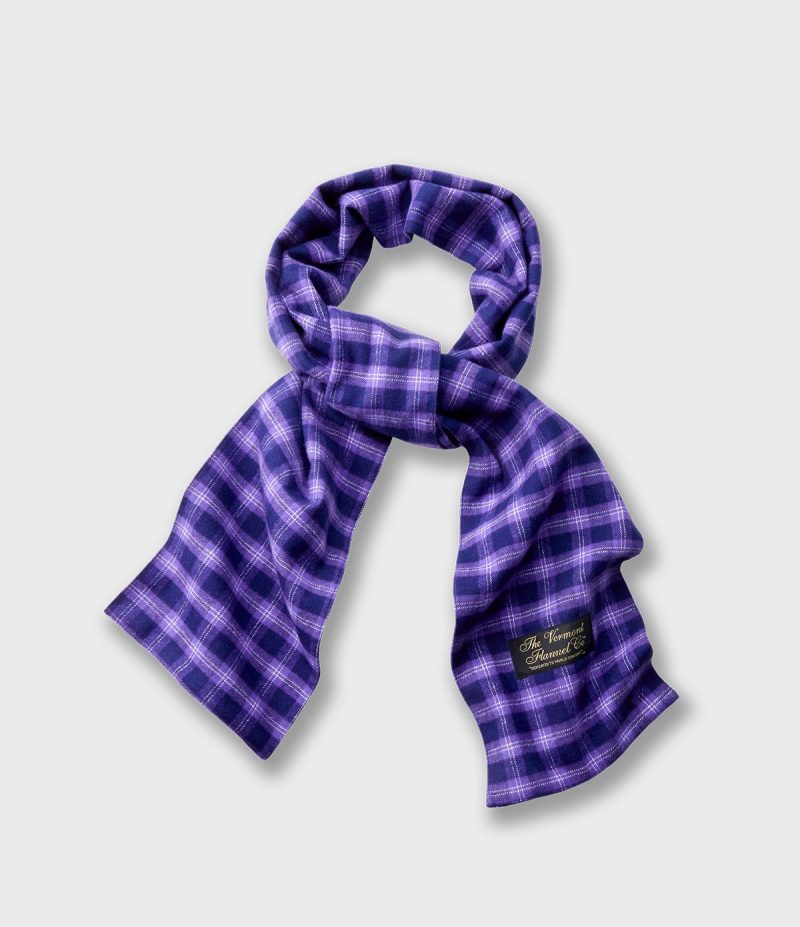 Flannel Scarf Purple Maze