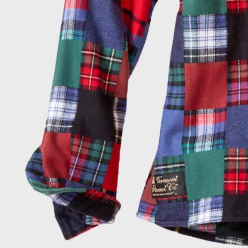 Flannel Shacket Patchwork Heavyweight Womens 2