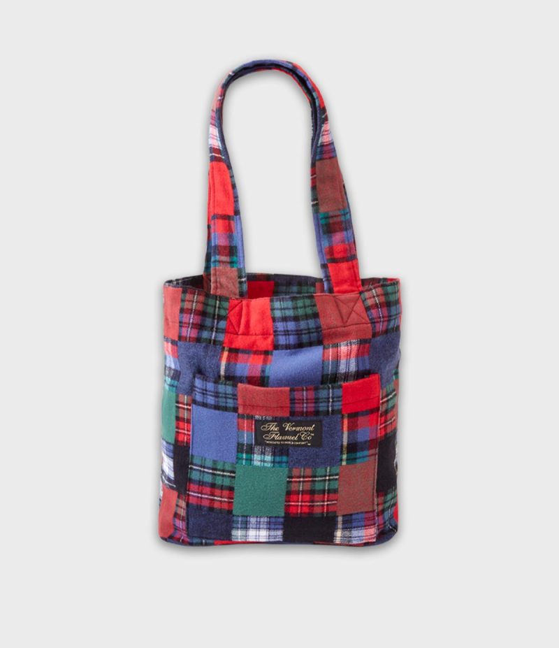 Flannel Tote Bag Patchwork