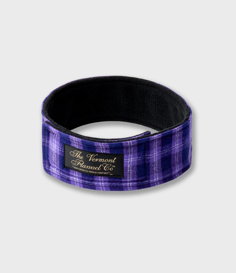 Flannel head warmer Purple Maze