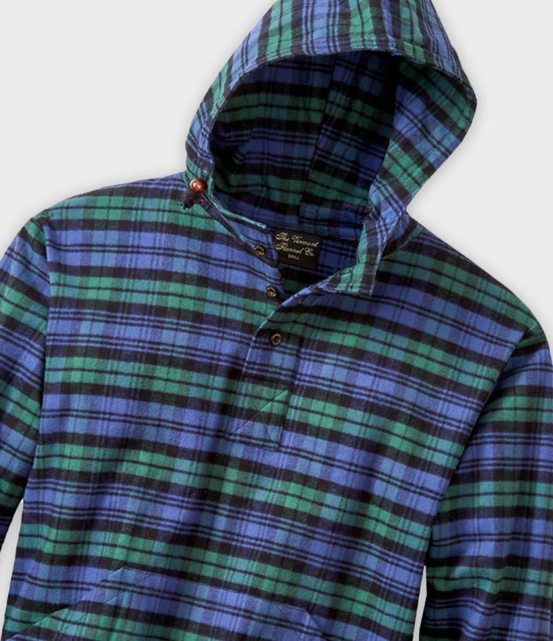 Hooded Flannel Pullover Sweatshirt 3