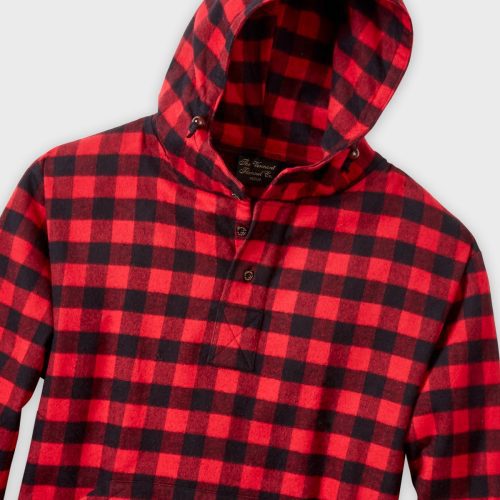 Hooded Flannel Pullover Sweatshirt 4