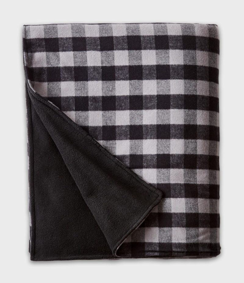 Stadium Flannel Blanket Gray Buffalo