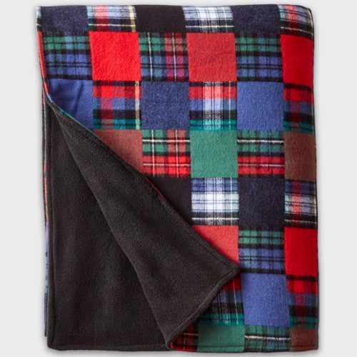 Stadium Flannel Blanket Patchwork