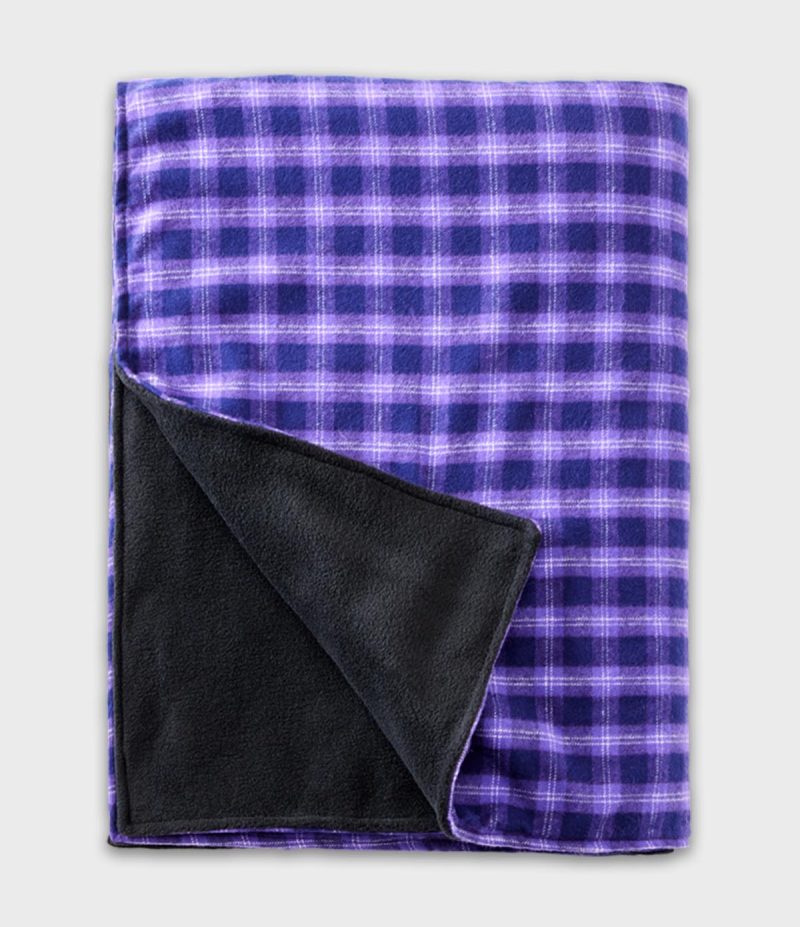 Stadium Flannel Blanket Purple Maze