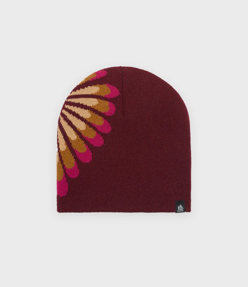 VFC Burgundy Macro Palm Heart Skully Beanie