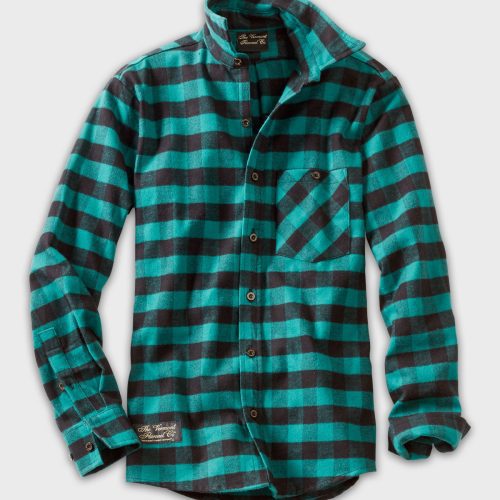 VFC Fitted Green Buffalo Flannel Shirt 20240613