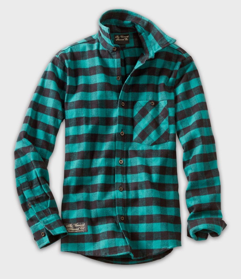 VFC Fitted Green Buffalo Flannel Shirt 20240613