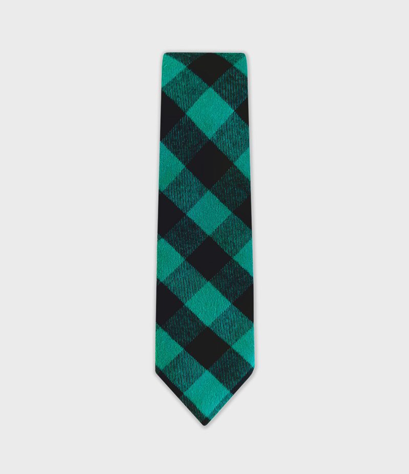 VFC Flannel Neck Tie Green Buffalo