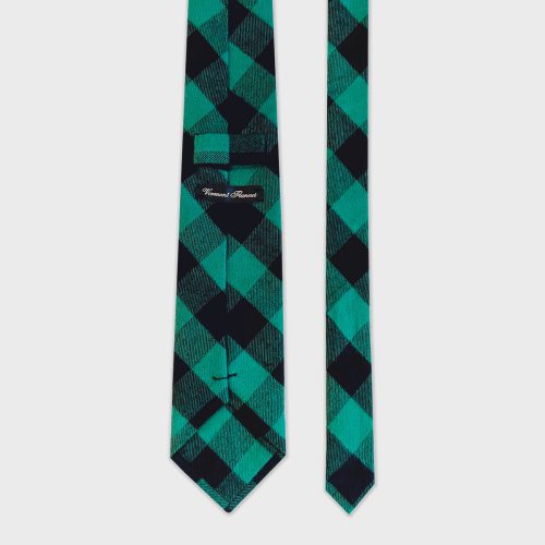 VFC Flannel Neck Tie Green Buffalo 2