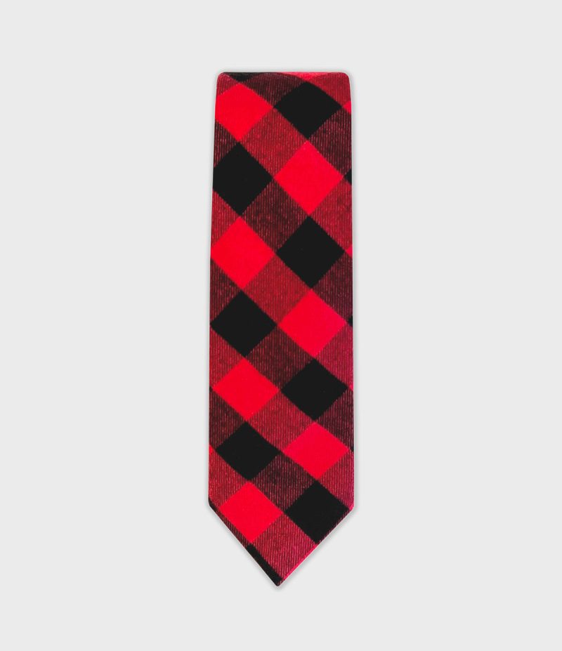 VFC Flannel Neck Tie Red Buffalo