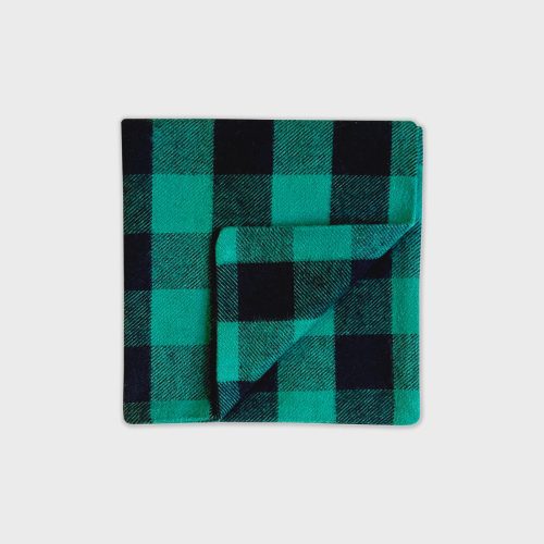 VFC Flannel Pocket Square Green Buffalo