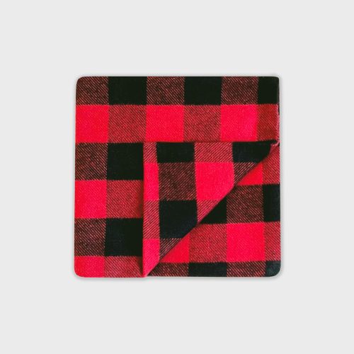 VFC Flannel Pocket Square Red Buffalo