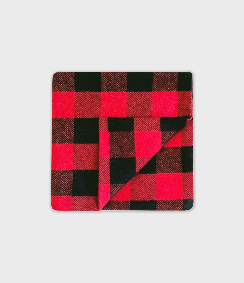 VFC Flannel Pocket Square Red Buffalo