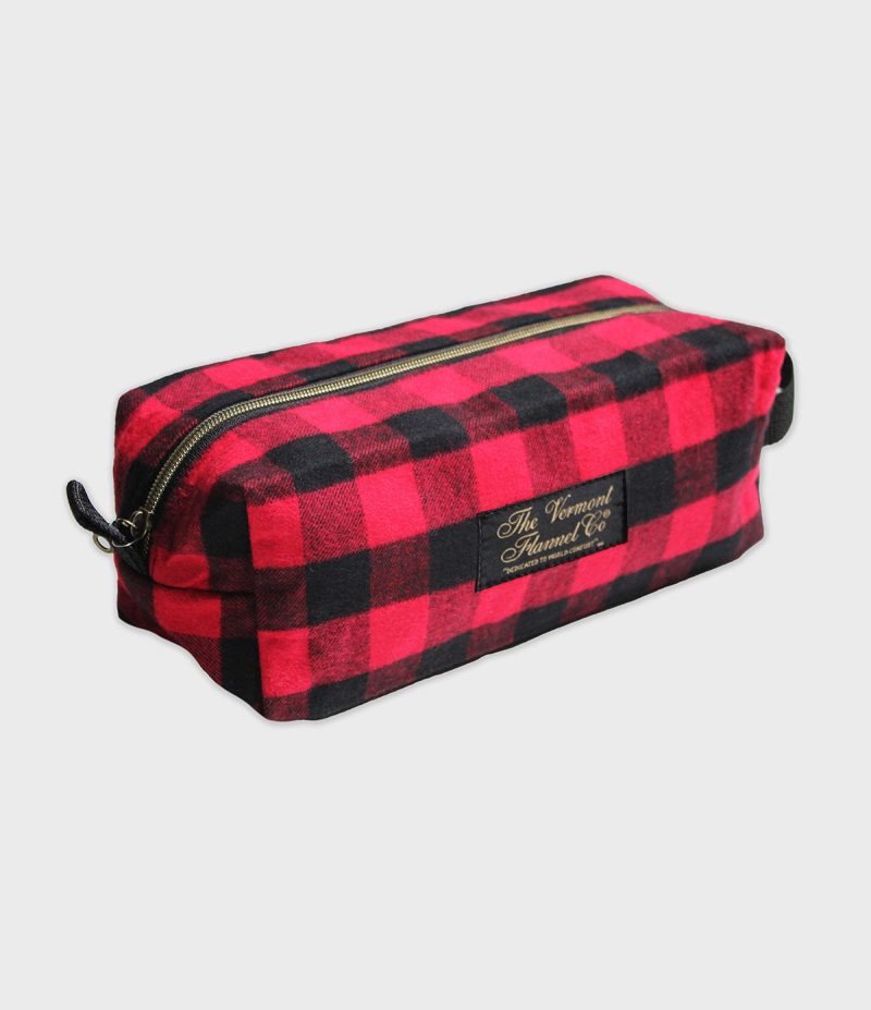 VFC Flannel Toiletry Bag Red Buffalo