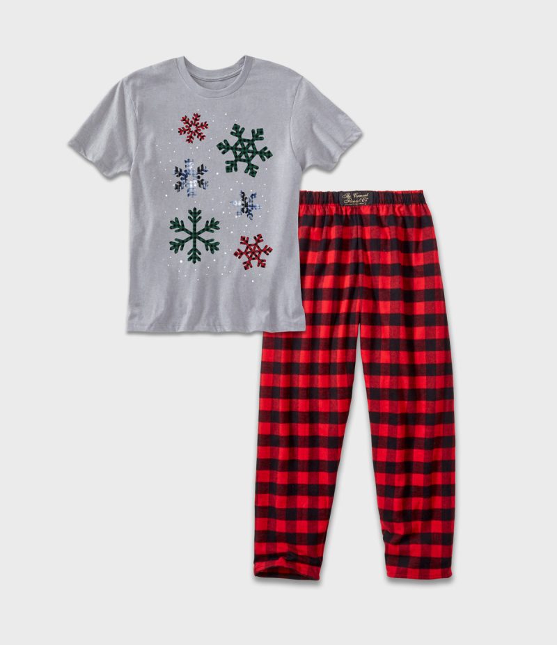 VFC Graphic Tee Snowflake Pajama Set Youth