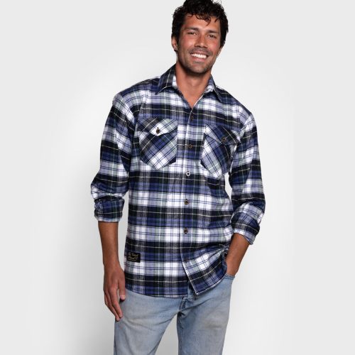 VFC Mens Classic Flanenl Shirt Campbell Model Silo 2