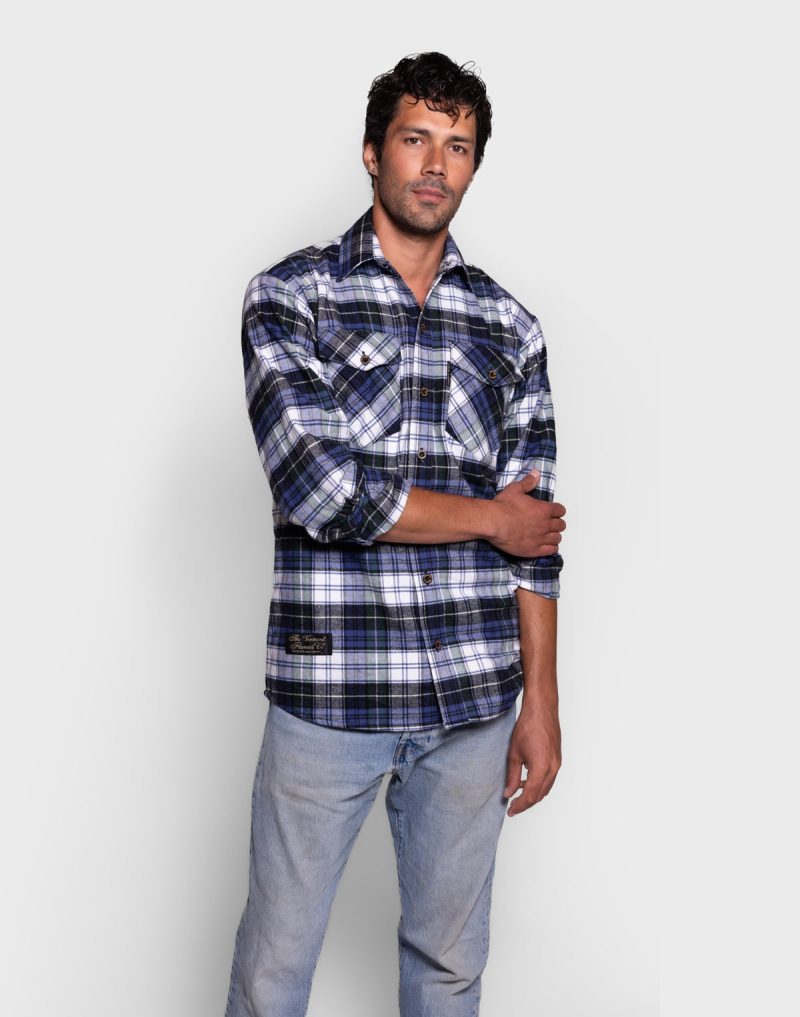 VFC Mens Classic Flannel Shirt Campbell Model Silo 1