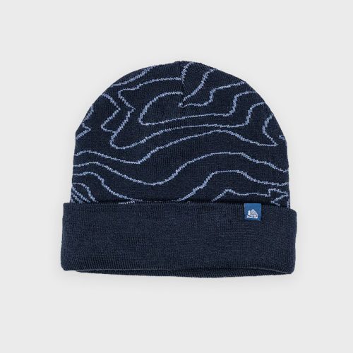 VFC Navy Cuffed Topographic Beanie