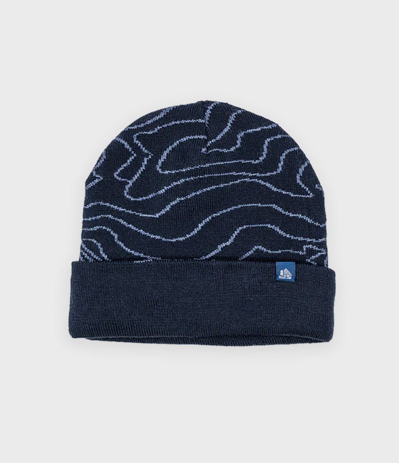 VFC Navy Cuffed Topographic Beanie