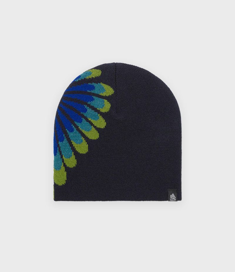 VFC Navy Macro Palm Heart Skully Beanie