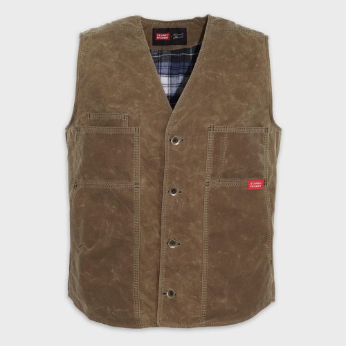 VFC Stormy Kromer Waxed Canvas Flannel Vest Campbell e1523024 bd8b 4b6e 91d4 cc5c8997be4a