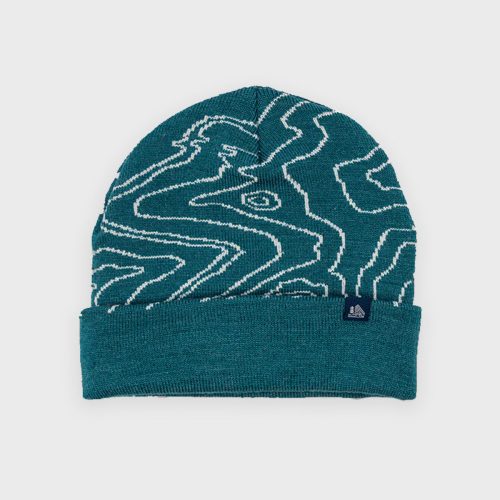 VFC Teal Cuffed Topographic Beanie