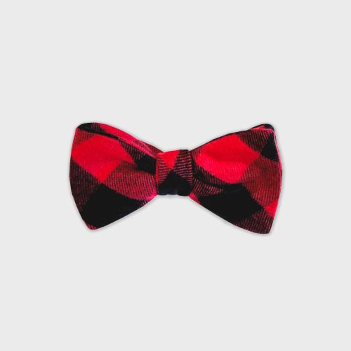 VFC Youth Flannel Bow Tie Red Buffalo 1