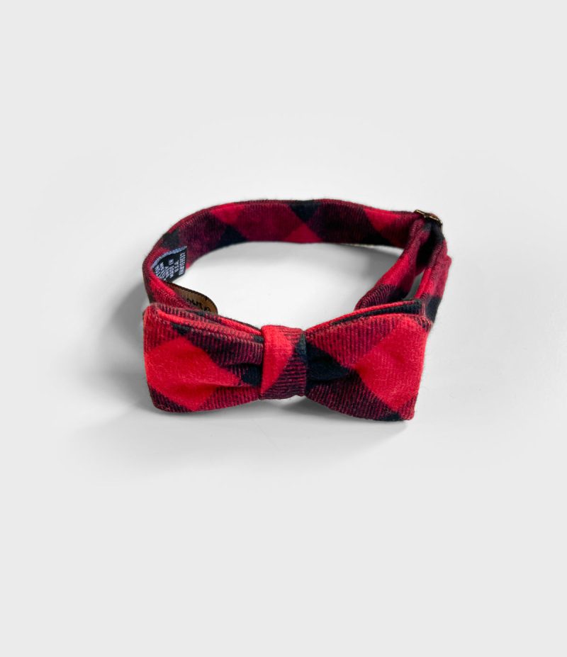 VFC Youth Flannel Bow Tie Red Buffalo 2