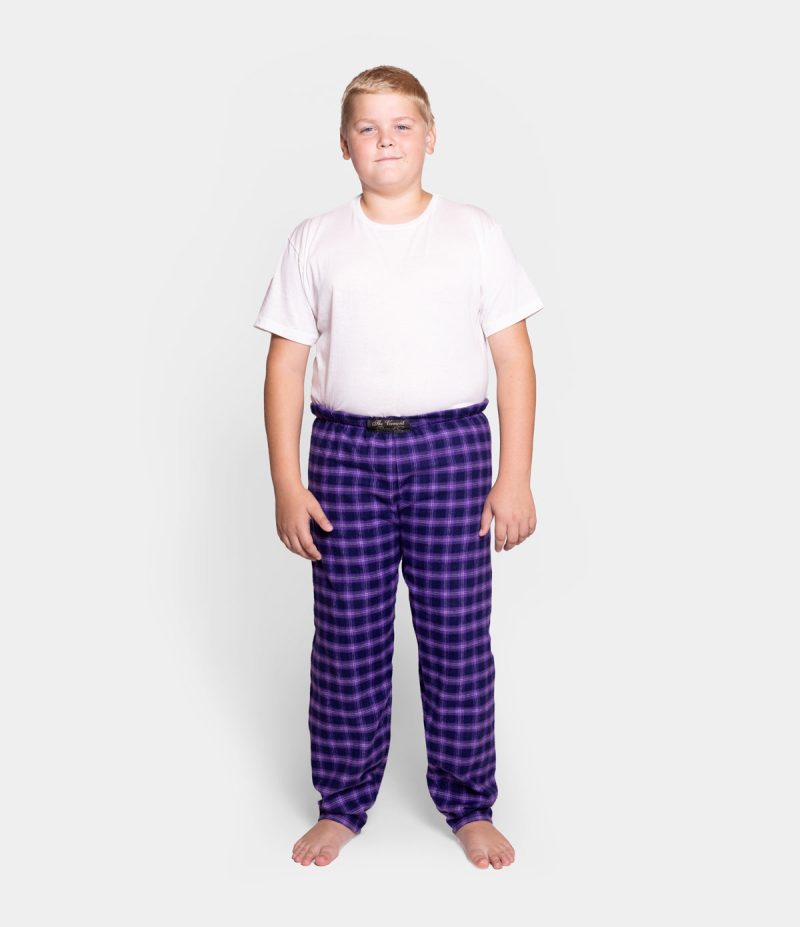 VFC Youth Flannel Pants Purple Maze Model silo 1