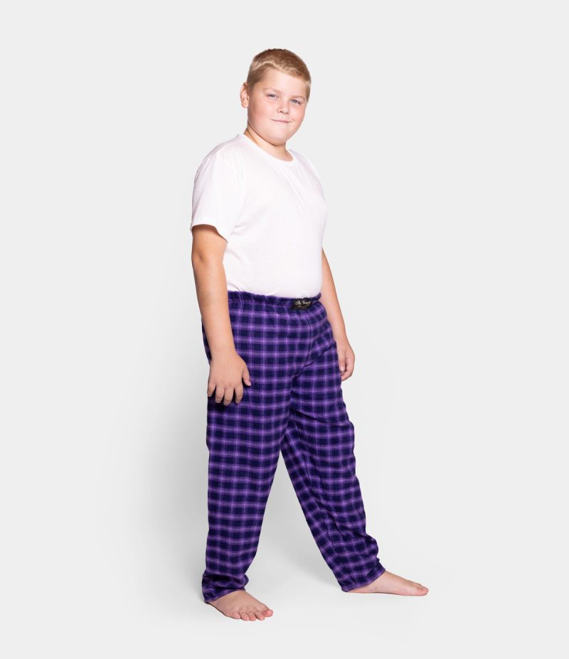 VFC Youth Flannel Pants Purple Maze Model silo 2