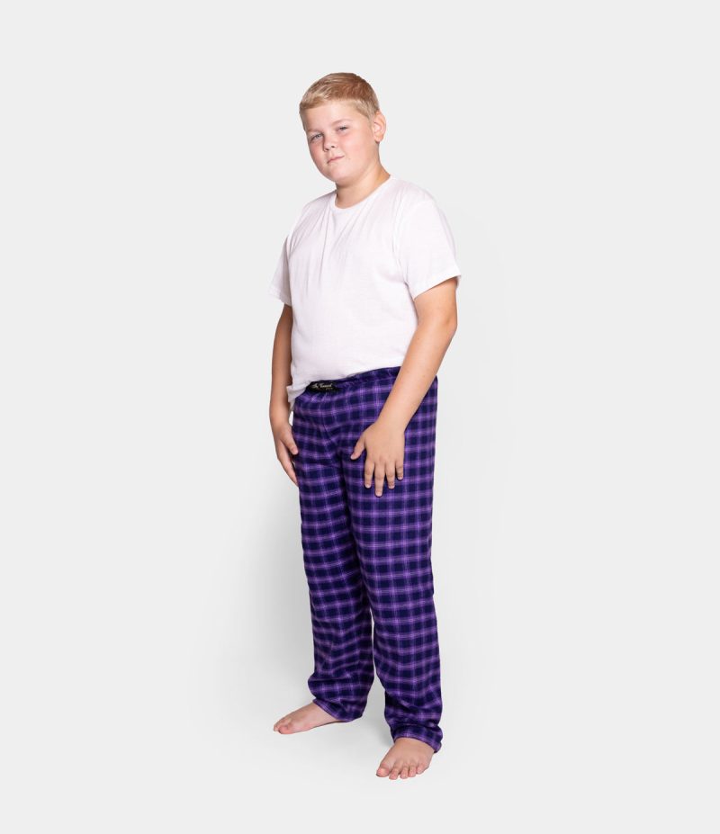 VFC Youth Flannel Pants Purple Maze Model silo 3