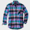 Garden Island Fitted Flannel Shirt