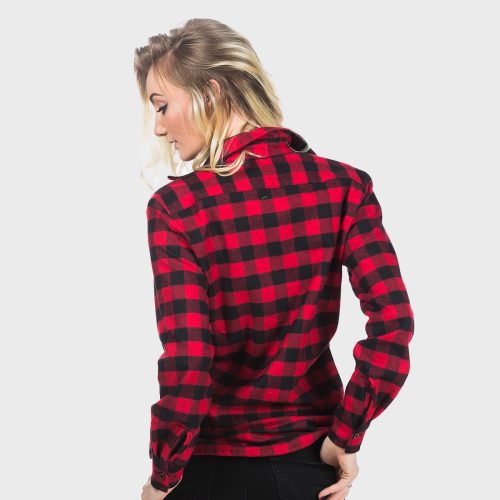 Womens Button Down Flannel Shirt 4