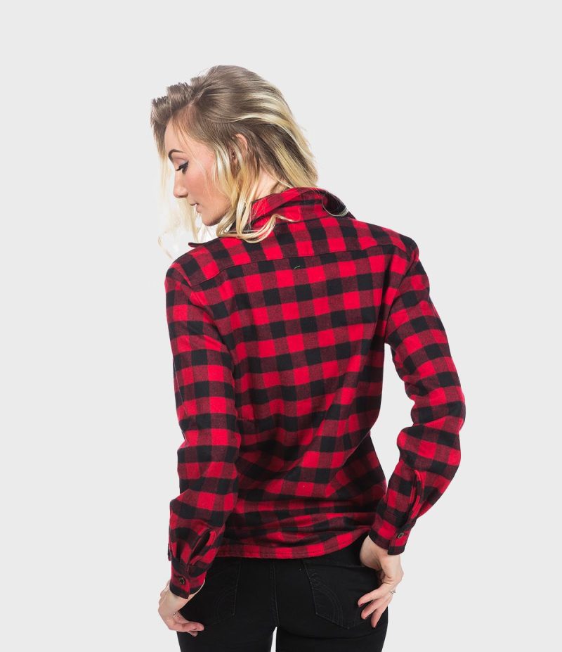 Womens Button Down Flannel Shirt 4