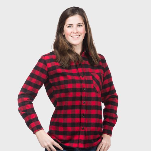 Womens Button Down Flannel Shirt 7