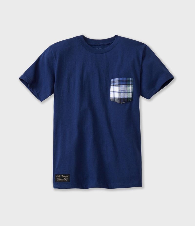 Youth Flannel Pocket T Shirt Campbell